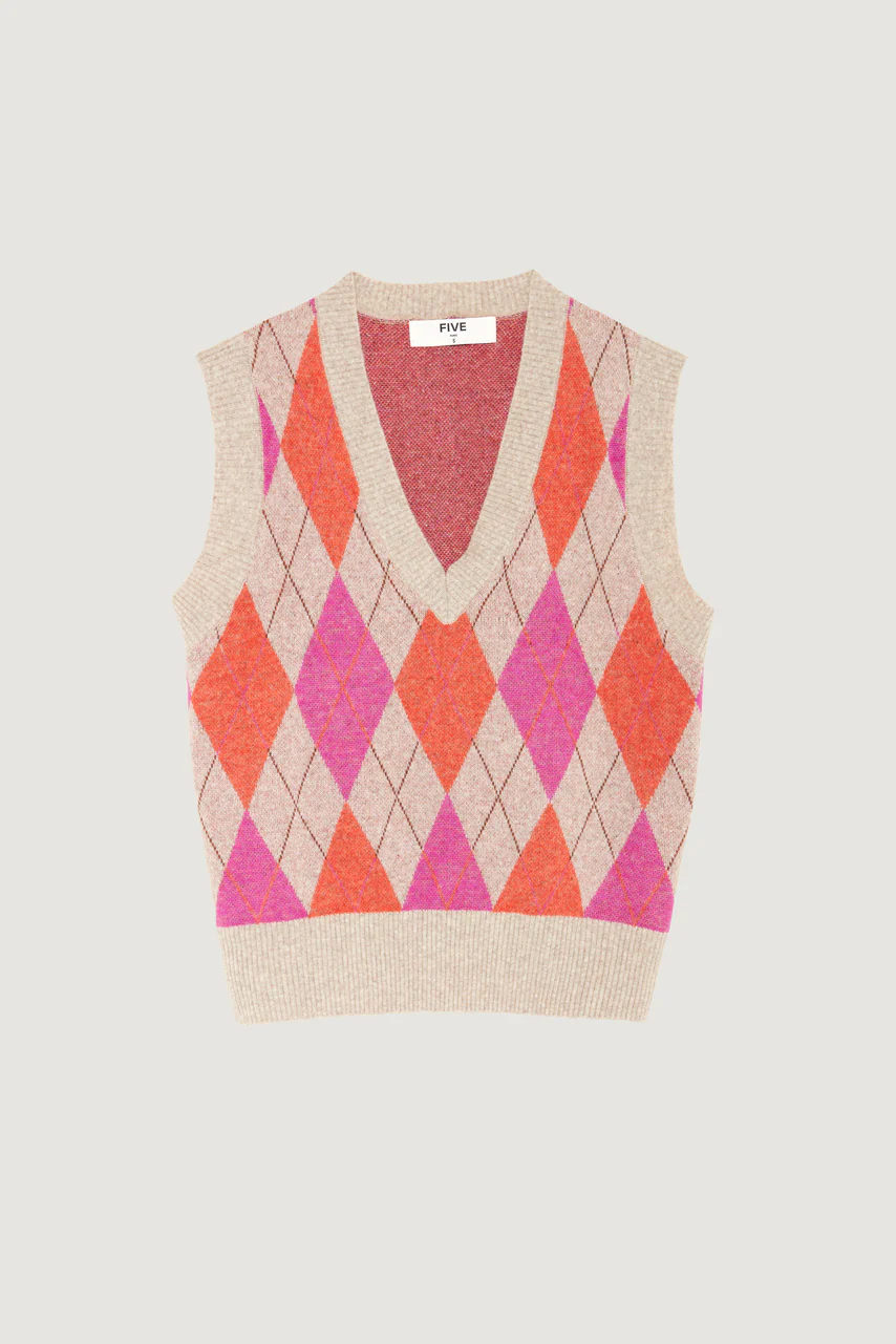 Pull Sans Manche Jacquard - Image 9